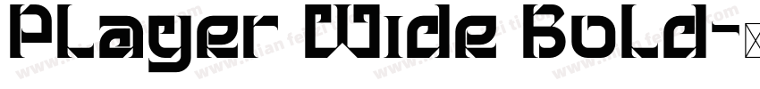 Player Wide Bold字体转换